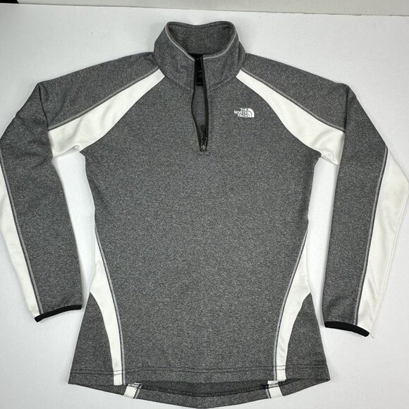 The North Face Women's Gray 1/4 Zip Pullover Long Sleeve Activewear Top M/C39.25 - Picture 5 of 15